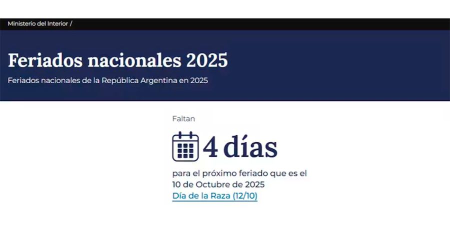 Feriado 12 de Octubre 07102025