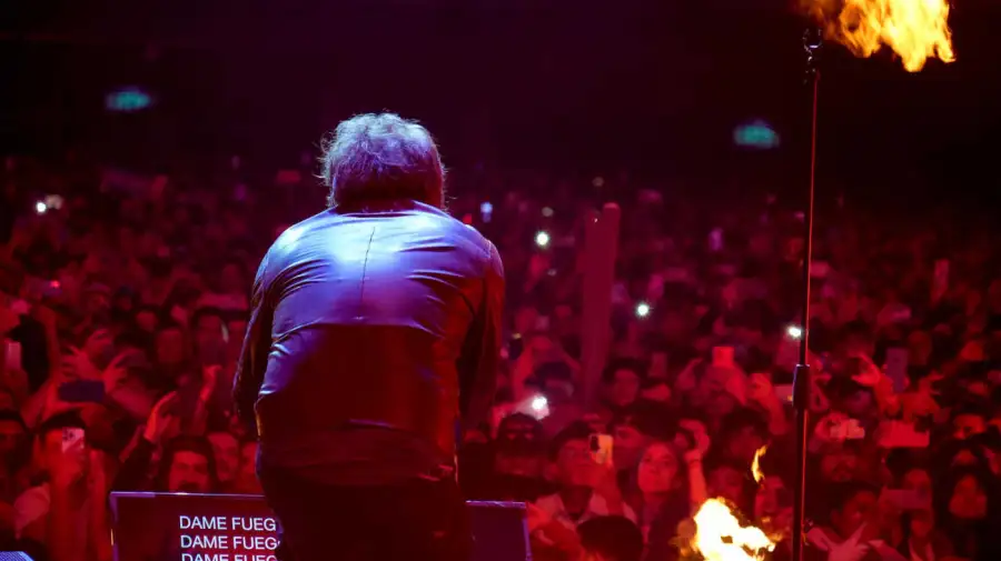 Javier Milei en el Movistar Arena 20251006