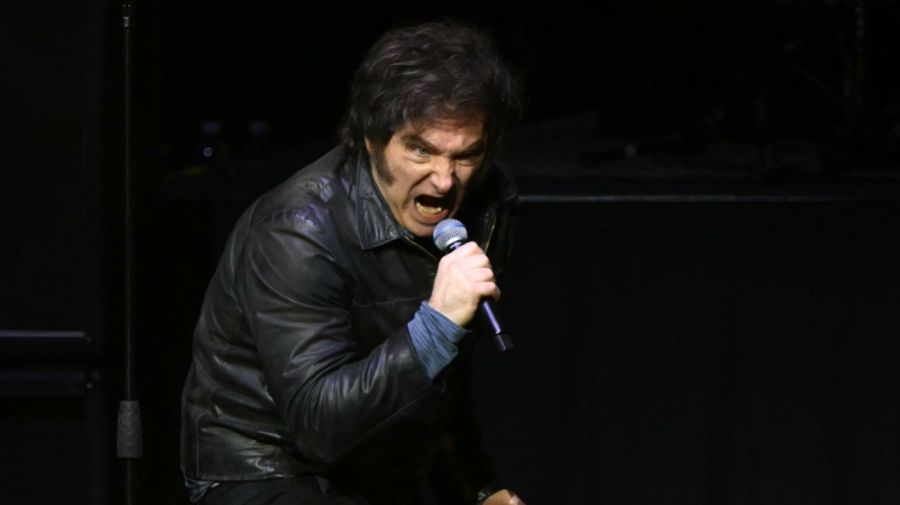 Javier Milei en el Movistar Arena