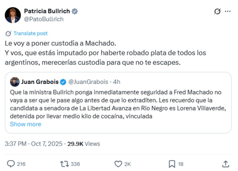 JUAN GRABOIS - PATRICIA BULLRICH