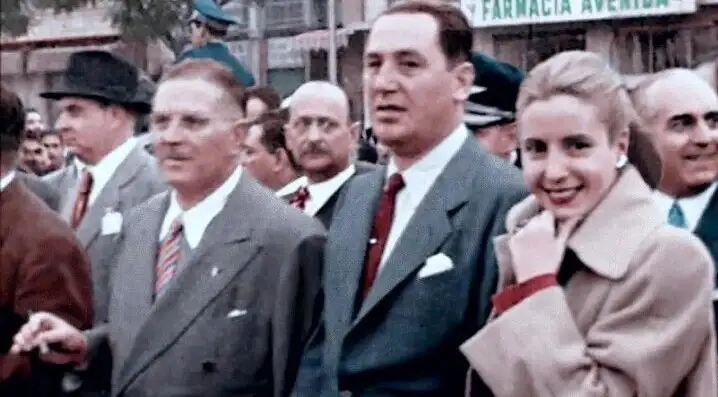 Mercante, Perón y Evita