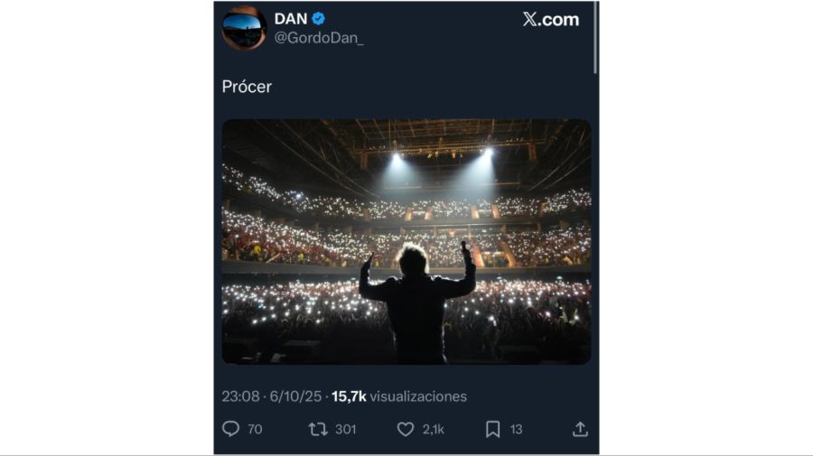 Reacciones del arco político sobre le show de Milei