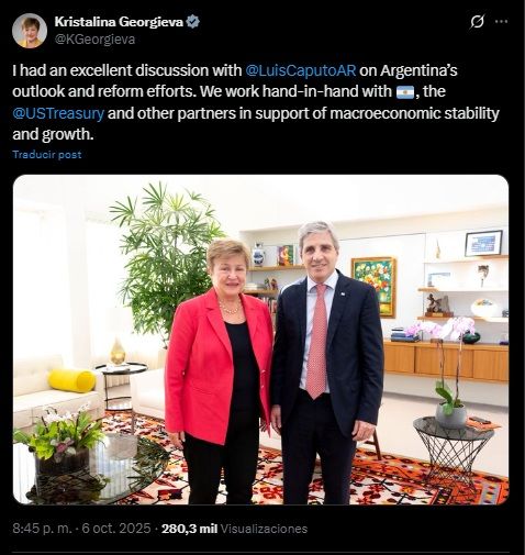 Tuit Georgieva con Caputo