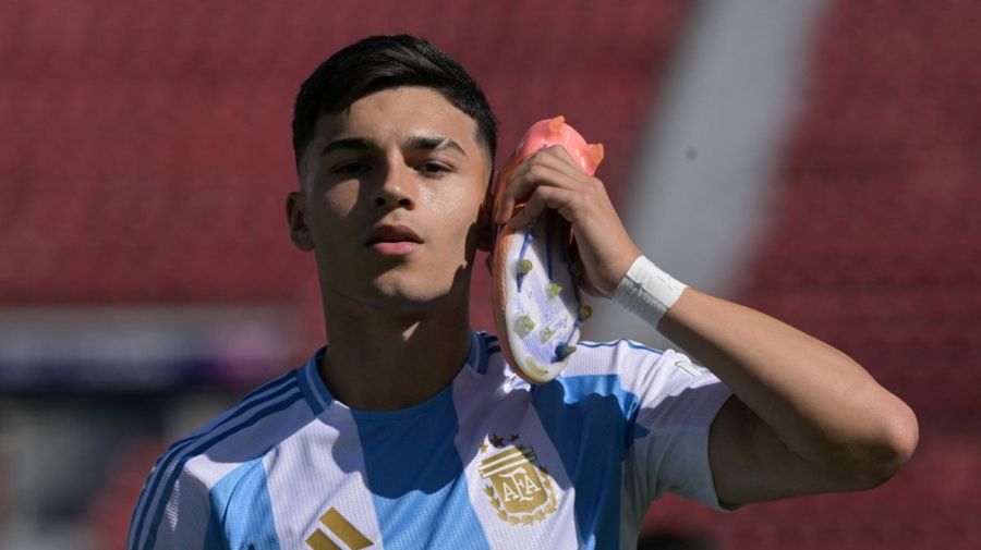 Alejo Sarco con la Selección Argentina
