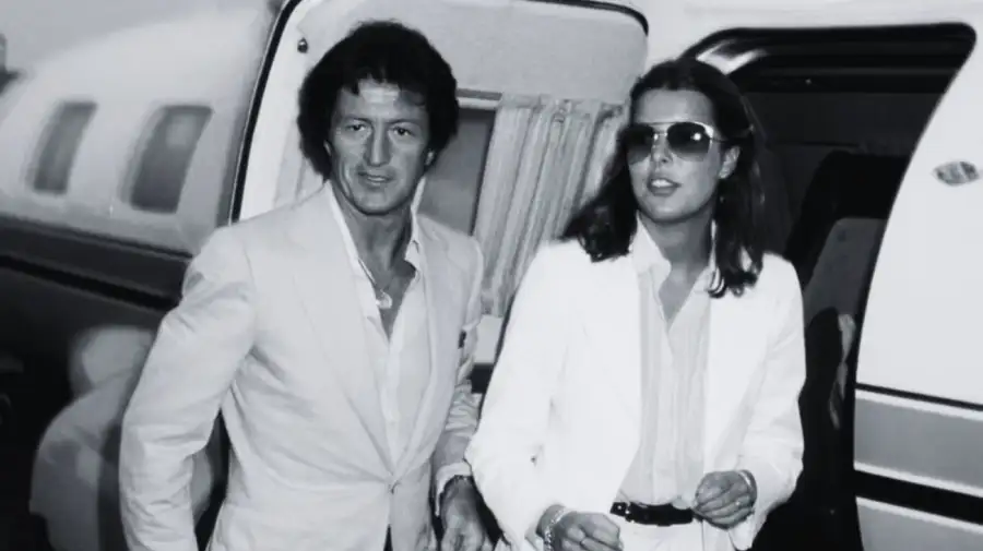 Carolina de Mónaco y Philippe Junot