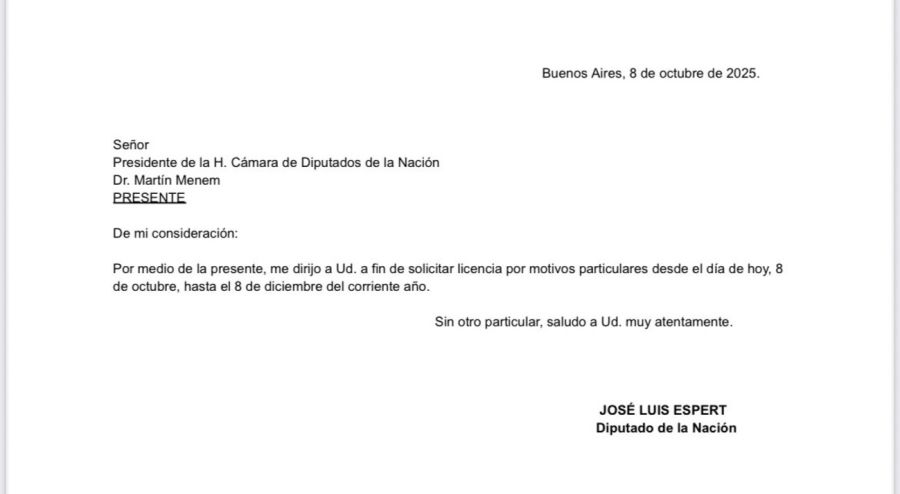 Licencia de José Luis Espert
