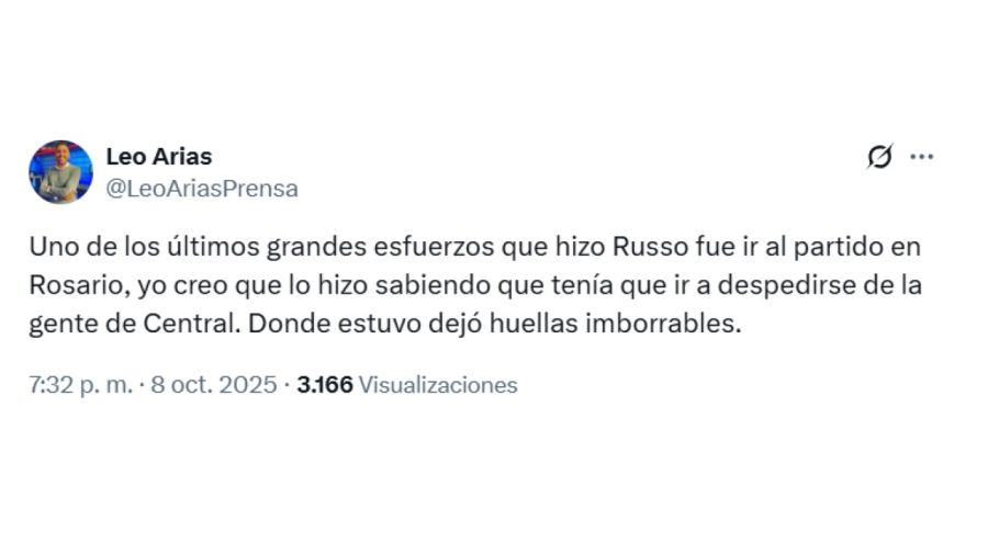 Los mensajes por la muerte de Miguel Ángel Russo