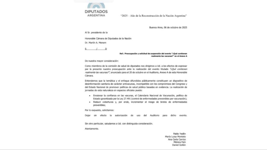 María Inés Quiroz, diputada del PRO en Chaco, organizó para el 20/10 un evento antivacunas