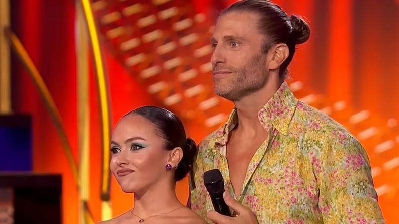 Matías Roure y su bailarina