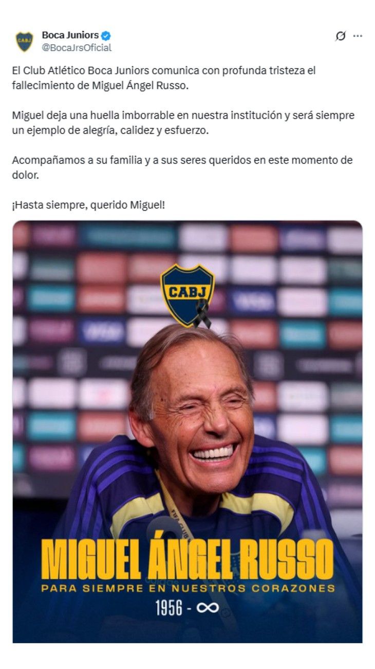 Murió Miguel Ángel Russo