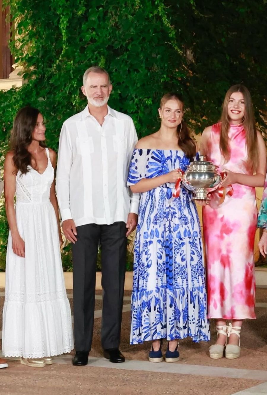 Letizia Ortiz y sus hijas, Leonor y Sofía