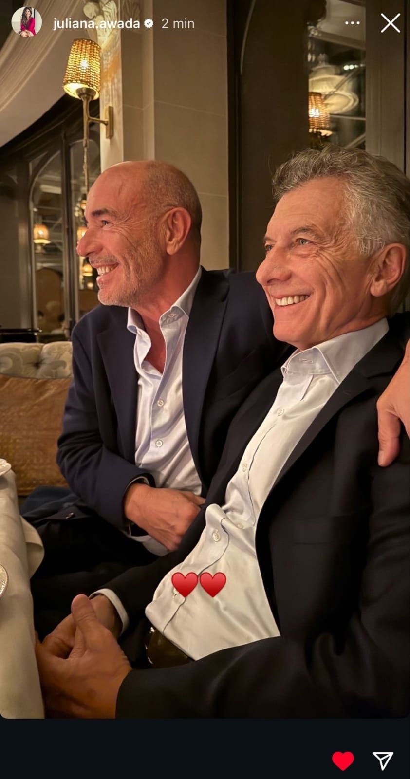 Mauricio Macri y Bruno Brabier