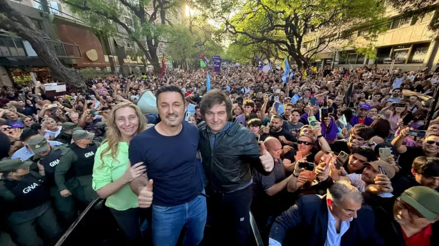 Milei en Mendoza capital 20251009