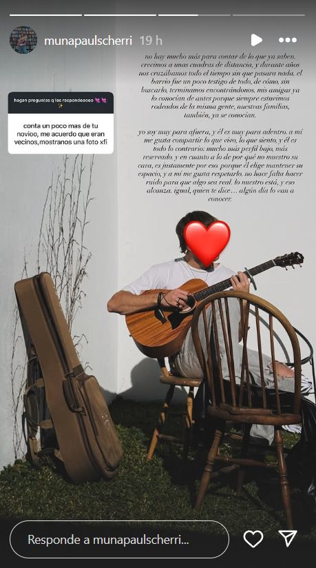 Muna Pauls abrió su corazón y contó por qué no muestra la cara de su novio