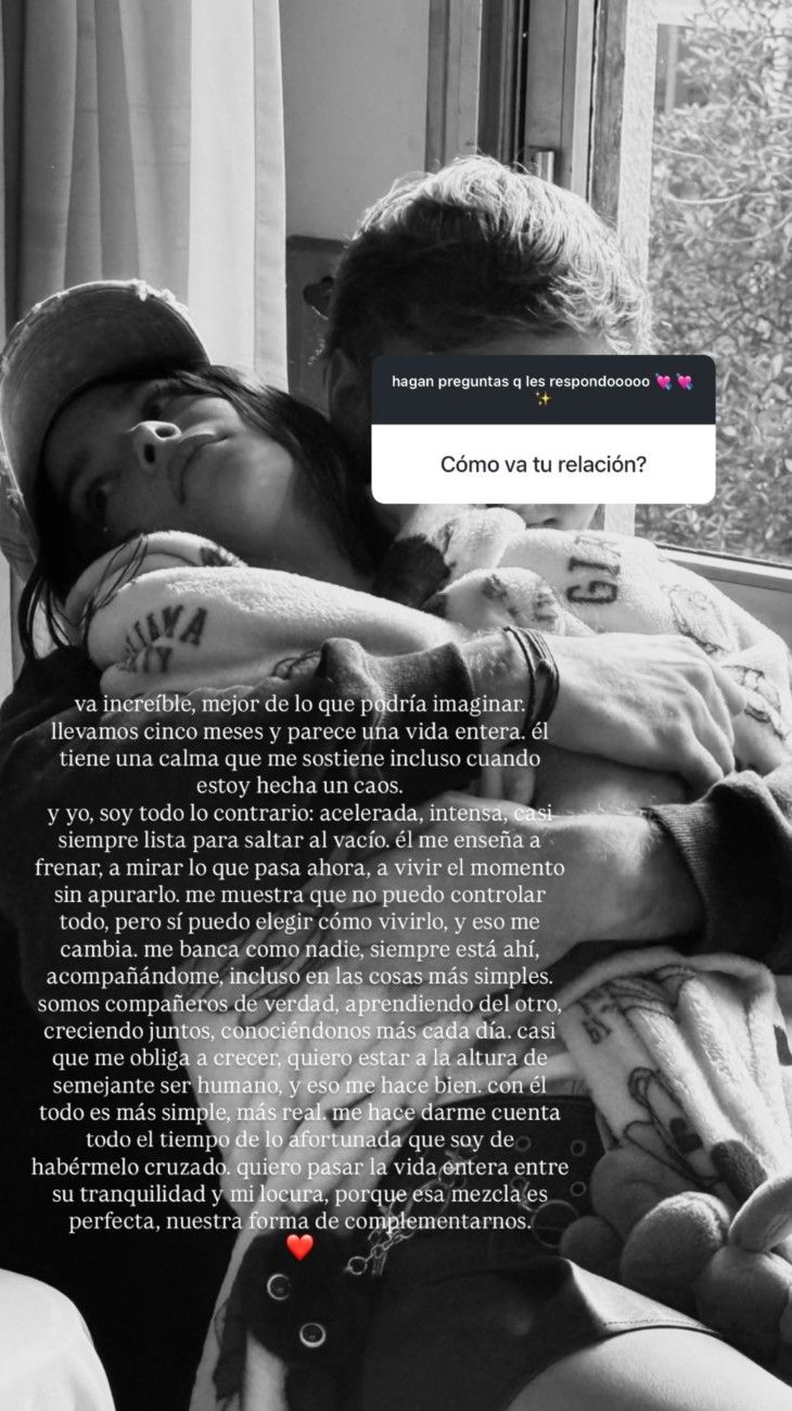 Muna Pauls sobre su relación