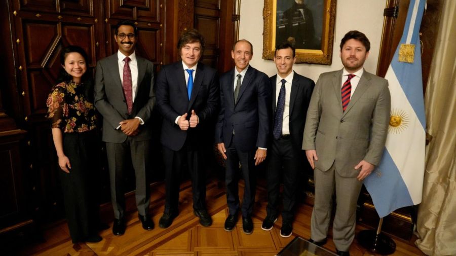 El presidente Javier Milei se reunió hoy en Casa Rosada con directivos de OpenAI 10102025