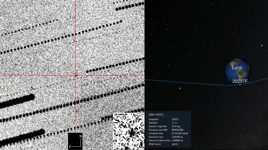 La ESA detecta un asteroide que se acercó mucho a la Tierra 10102025