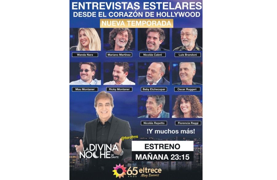 Los invitados al programa de Dante Gebel