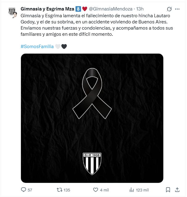 Gimnasia de Mendoza comunicado