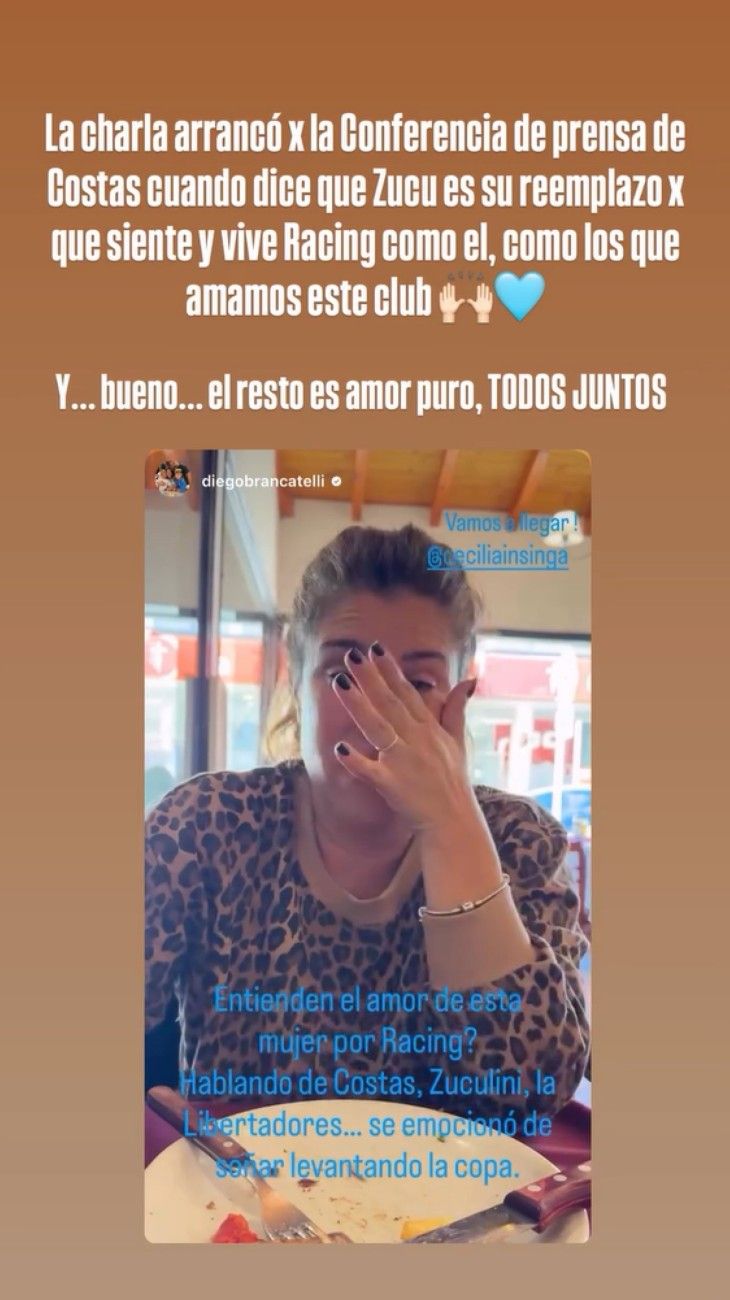 La emoción de Cecilia Insinga