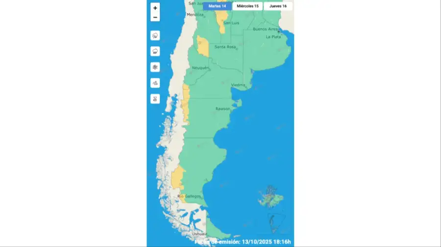 Clima 14 de octubre 2025