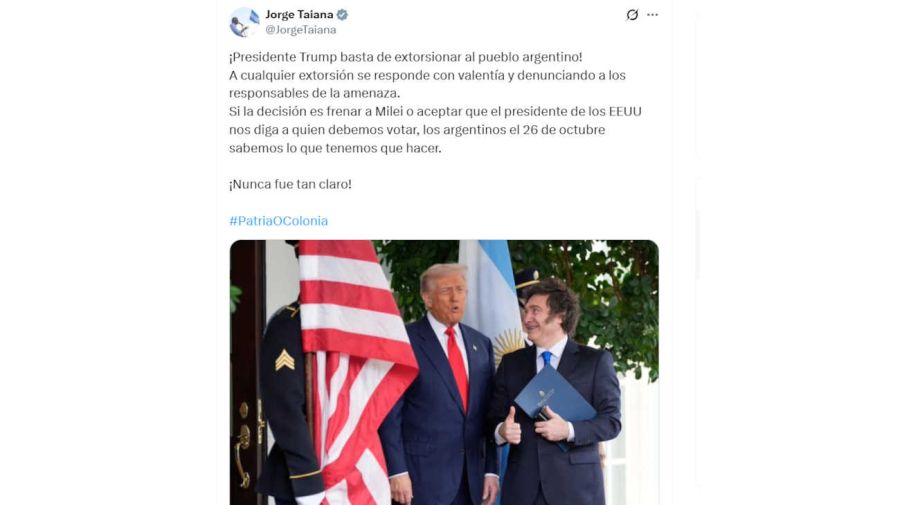 Jorge Taiana X 20251014