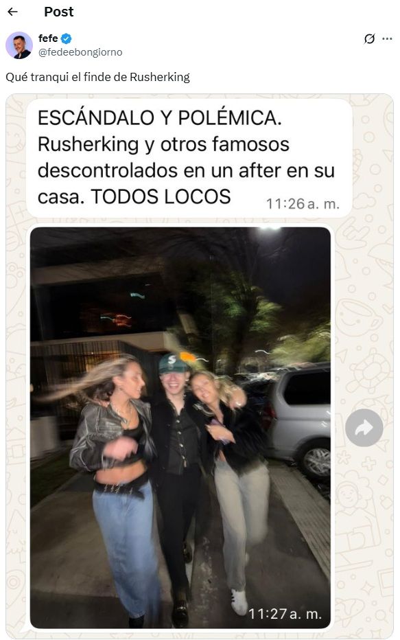 La polémica fiesta de Rusherking