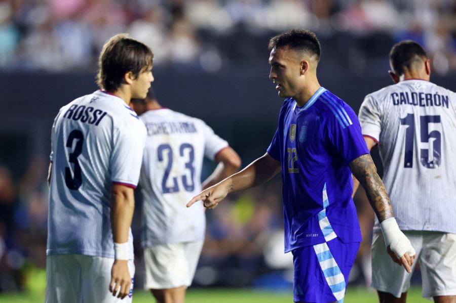 Lautaro Martínez con la Selección Argentina