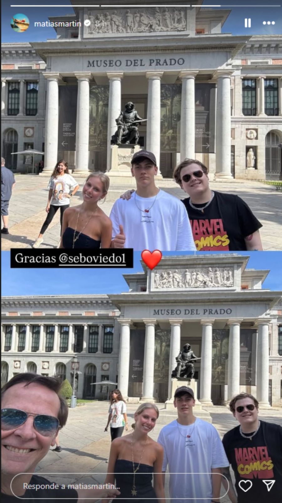 Matías Martín viaje a Europa