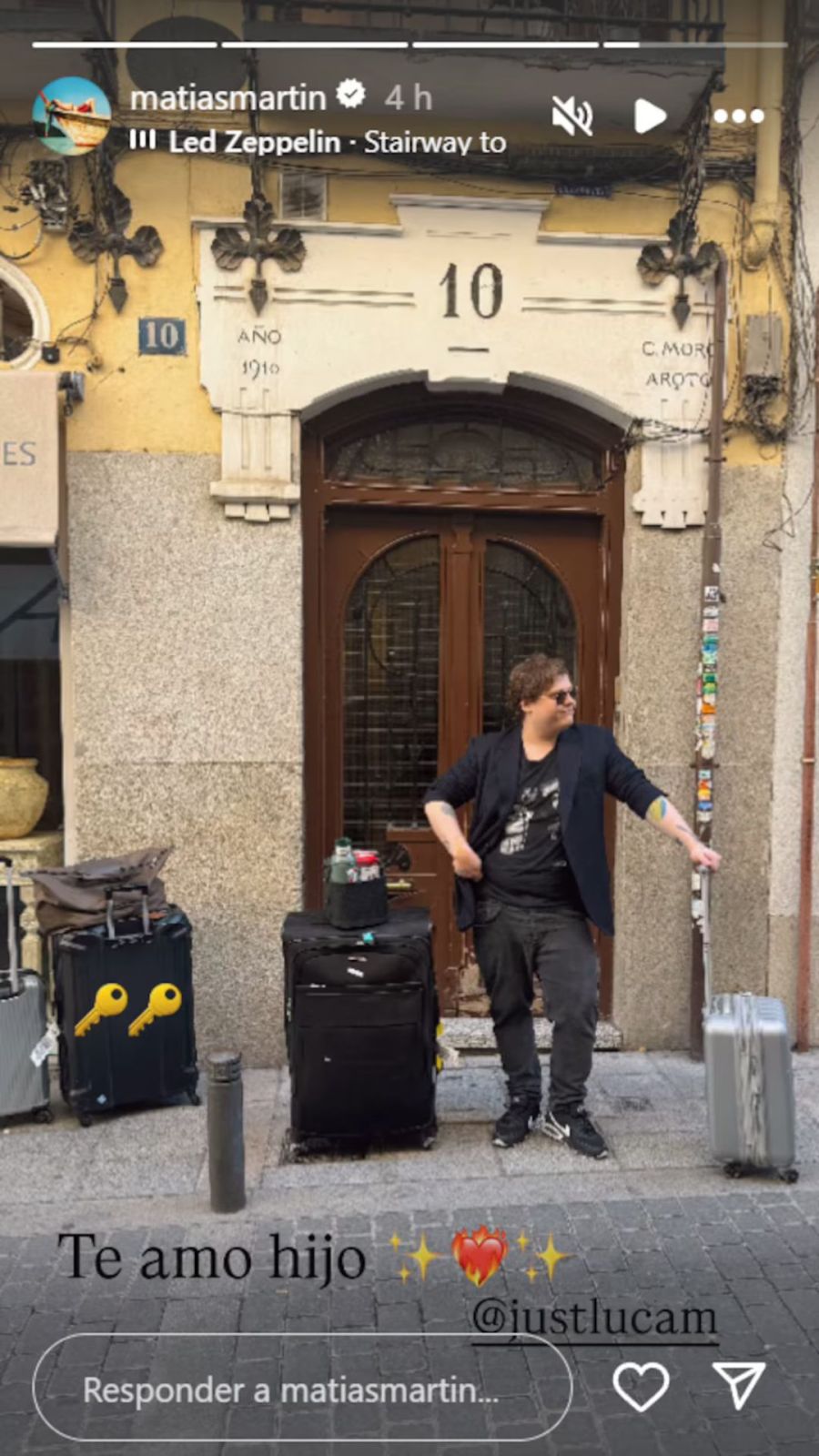 Matías Martín viaje a Europa