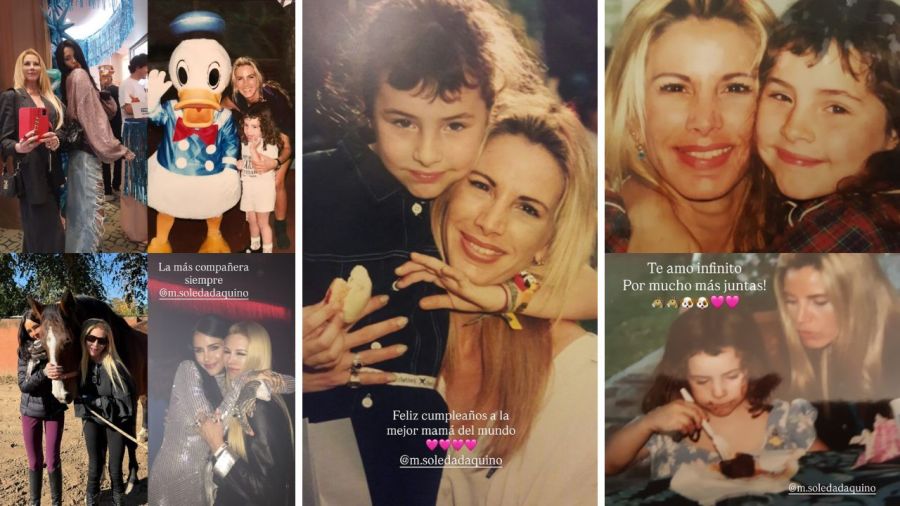 Mica y Cande Tinelli homenajearon a su madre por su cumpleaños