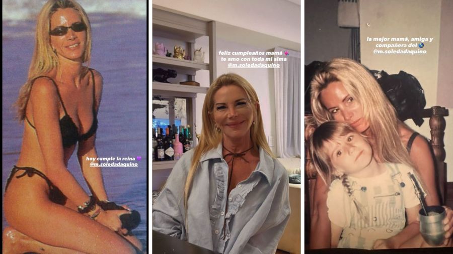 Mica y Cande Tinelli homenajearon a su madre por su cumpleaños