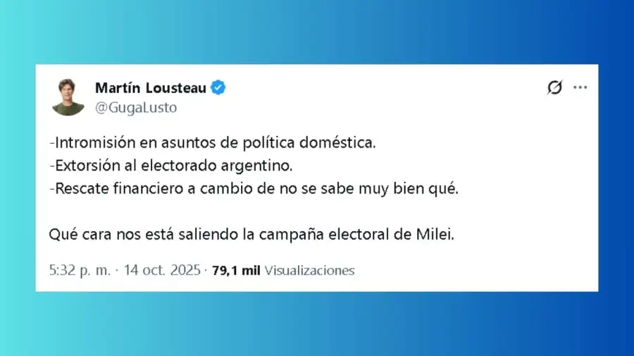 Tuit Martín Lousteau