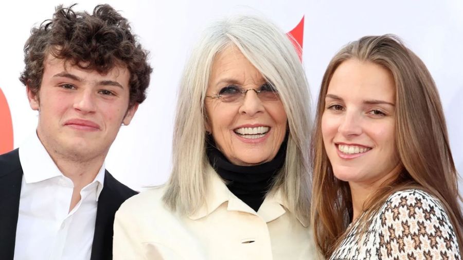 Diane Keaton con sus hijos Dexter y Duke Keaton