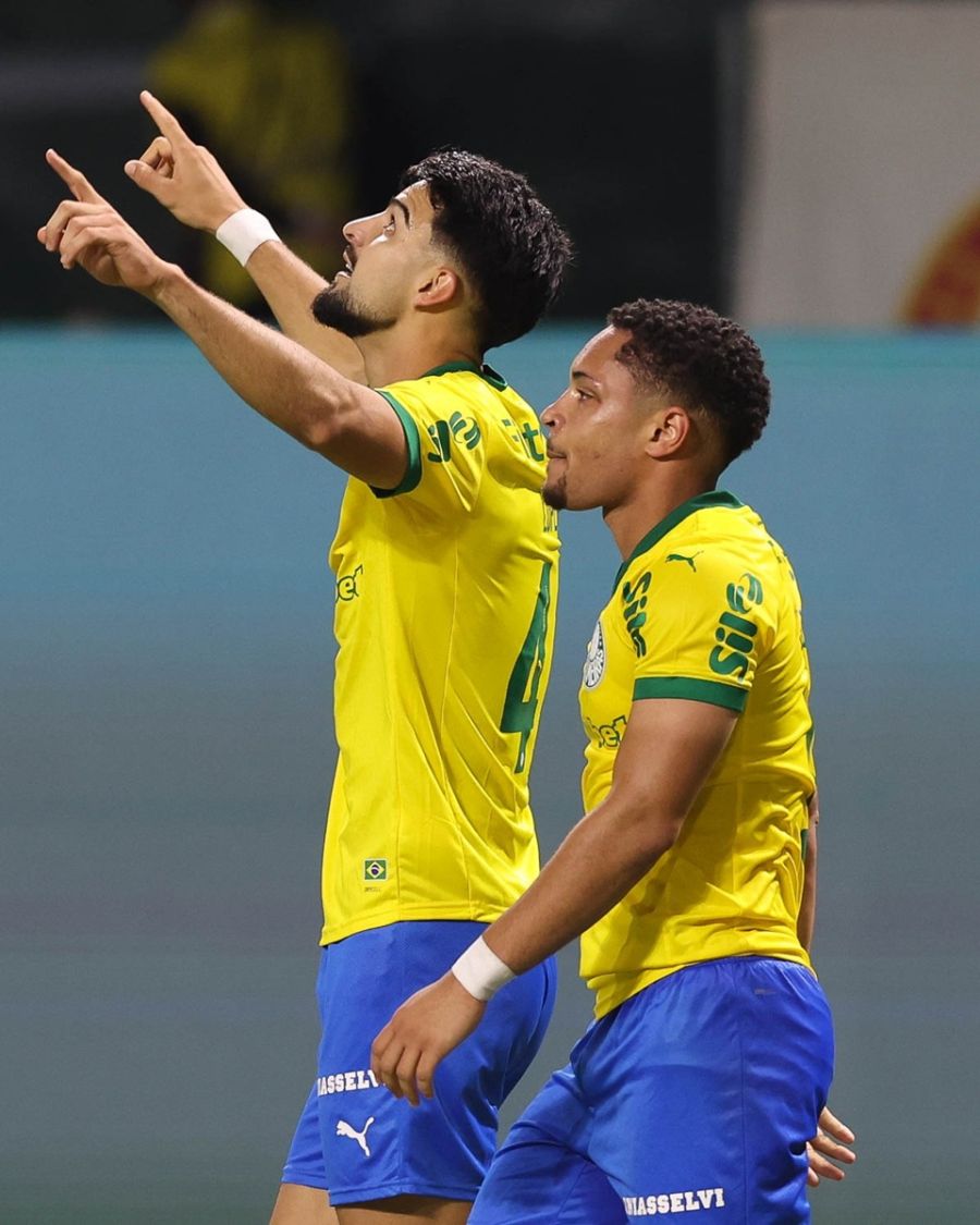 Flaco López con Palmeiras