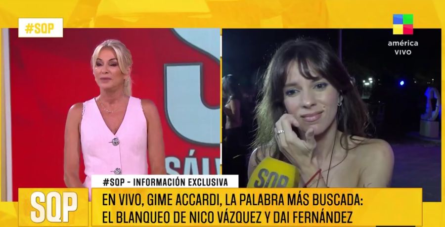 Gimena Accardi habló en SQP