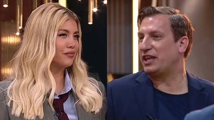 Maxi López y Wanda Nara en MasterChef Celebrity