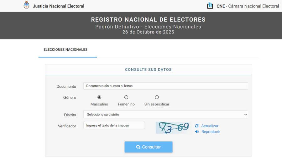 Dónde voto en las elecciones 20251017