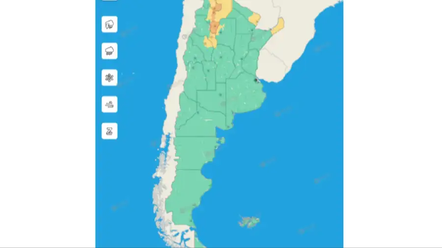 Alerta amarilla y naranja sábado 18 de octubre