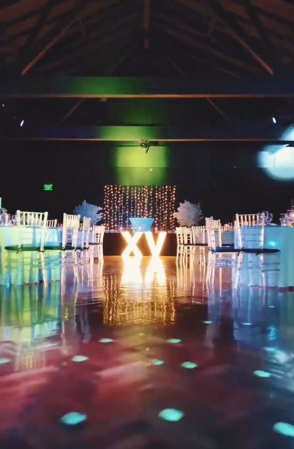 Salones para la fiesta de 15 de Allegra Cubero