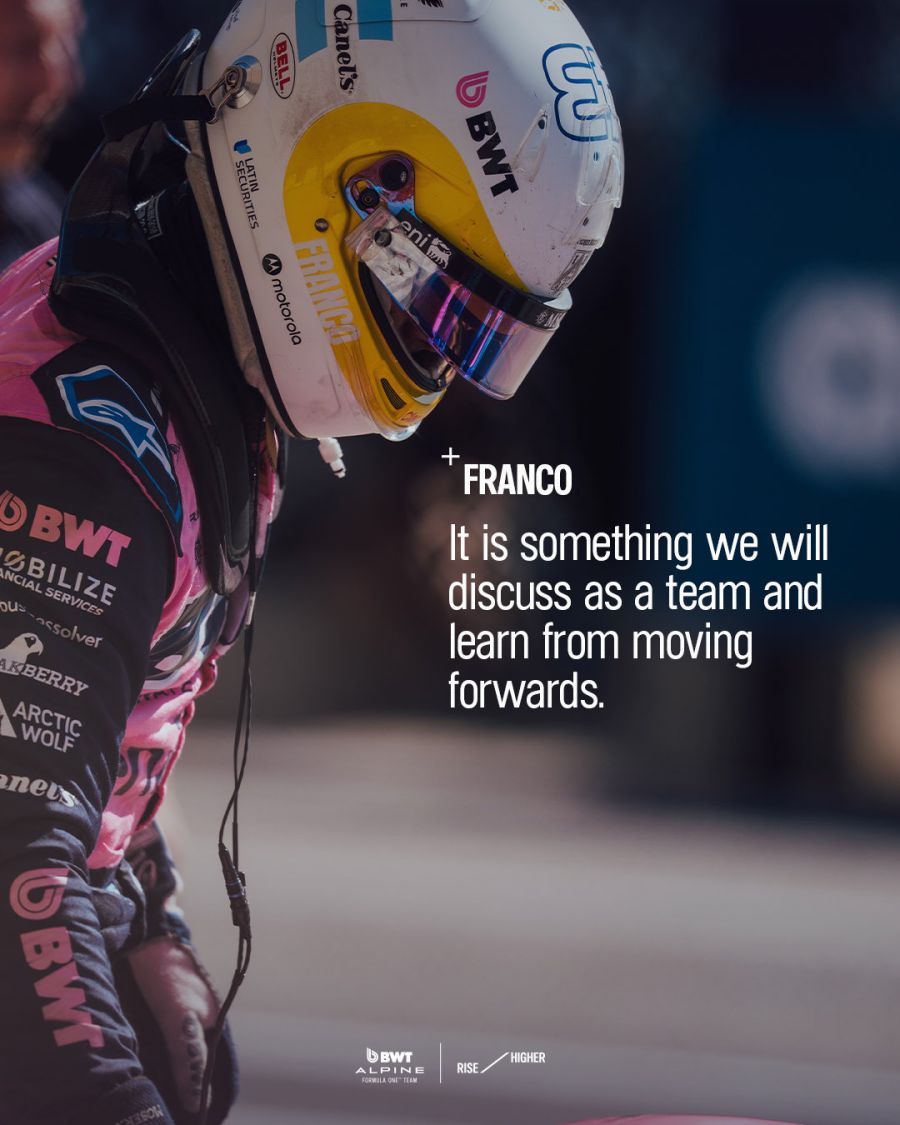 Colapinto post USGP