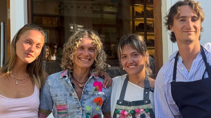 Maru Botana y sus hijos