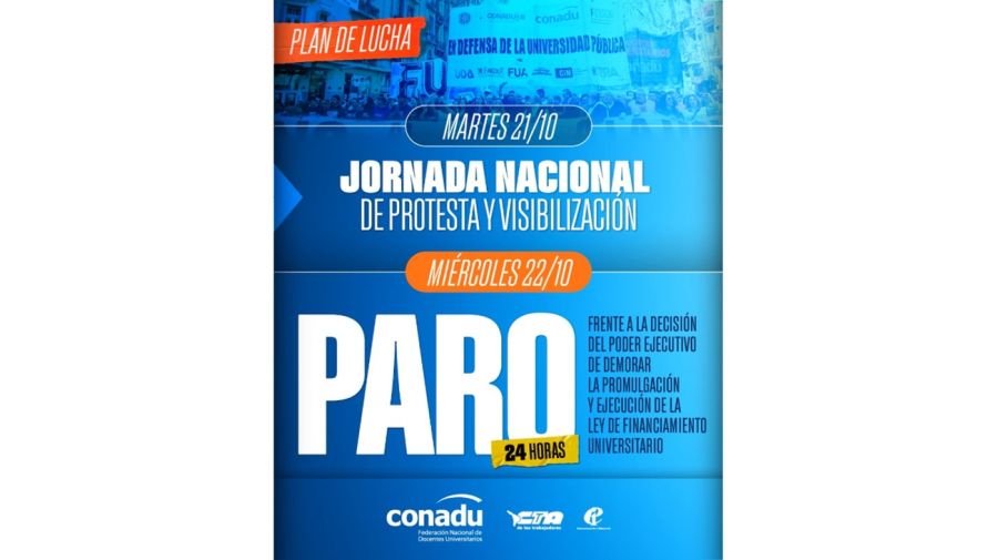 PARO DOCENTE UNIVERSITARIO
