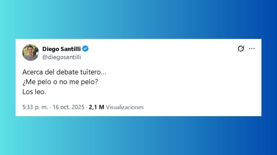 Tuit de Diego Santilli