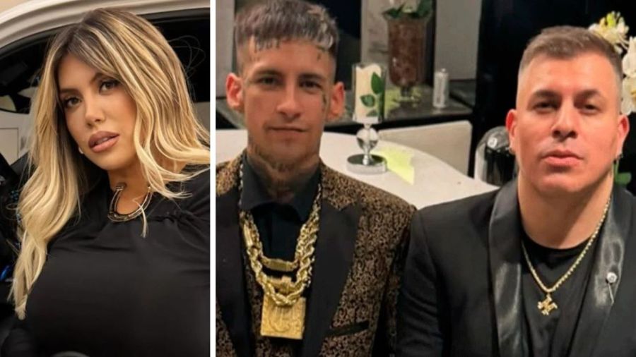 Wanda Nara, L-Gante y Maxi el Brother