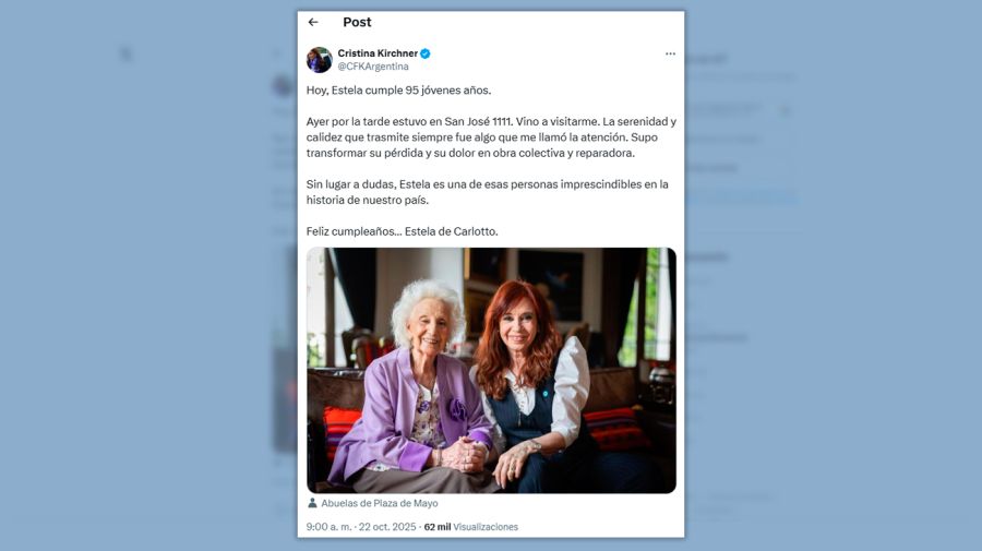 Cristina Kirchner y Estela de Carlotto 22102025