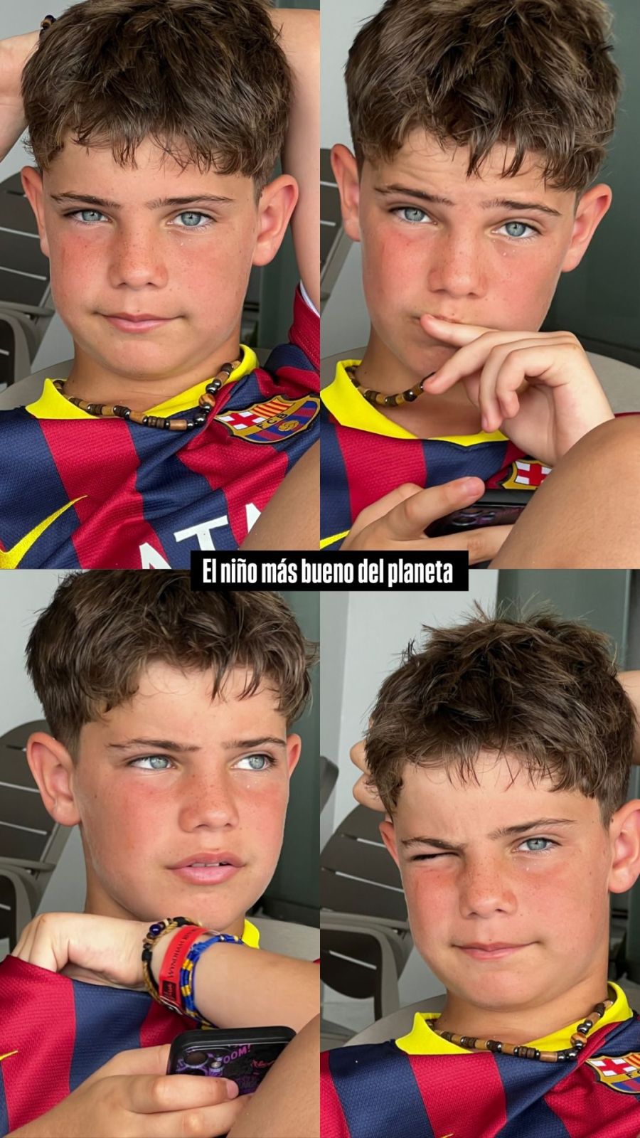 Sabrina Rojas de vacaciones con sus hijos
