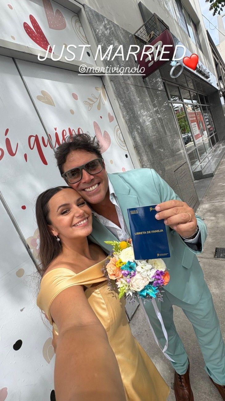 Se casó Matías Alé