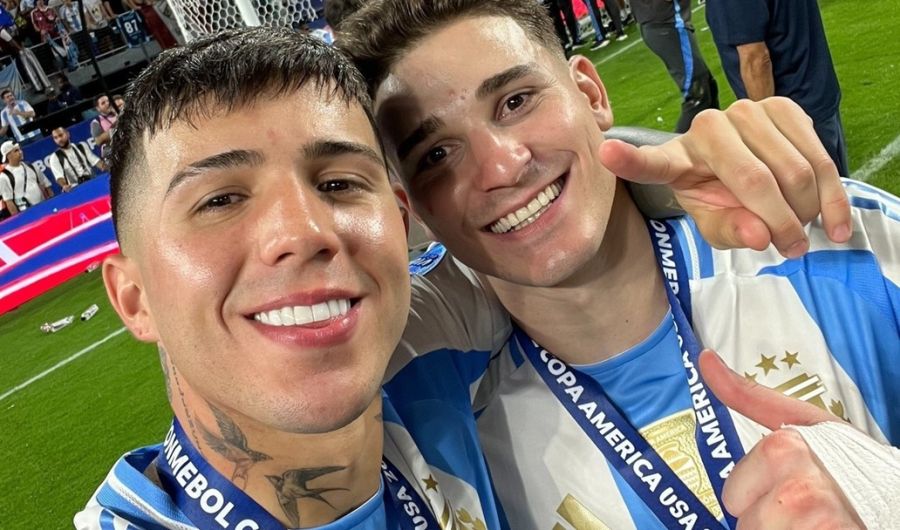 Valentina Cervantes y Enzo Fernández
