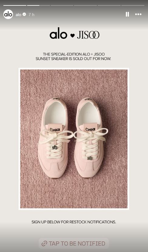 Zapatillas Jisoo x ALO sold out